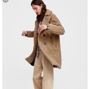 Zara teddy tan jacket